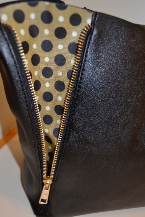 Unzip for a pop of polka dots